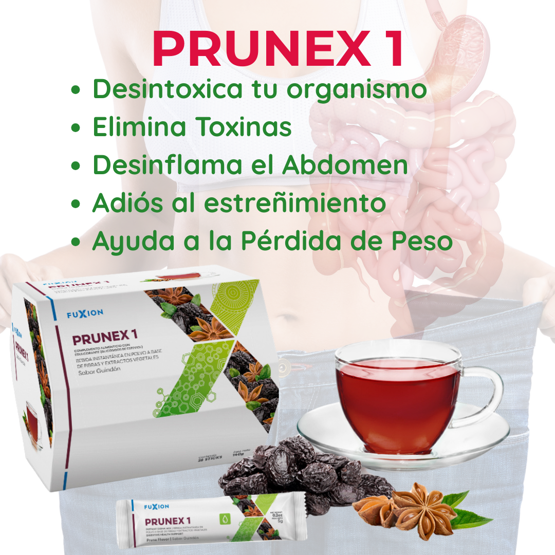 PRUNEX 1 DE FUXION-Limpia y Desintoxica el Sistema digestivo