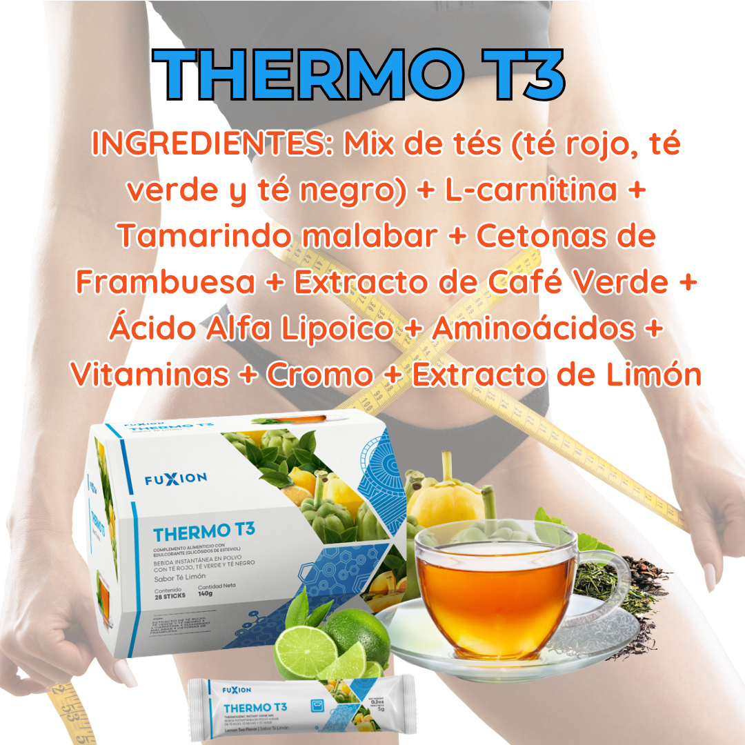 THERMO T3 DE FUXION- Quemador de Grasa Natural