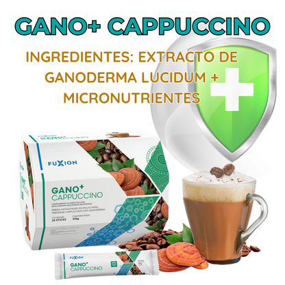 GANO + CAPPUCCINO DE FUXION- Ganoderma Lucidium