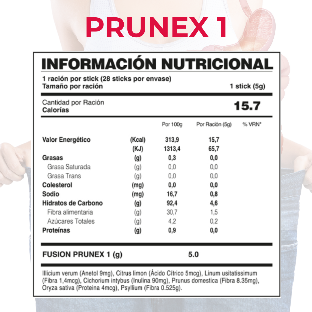 PRUNEX 1 DE FUXION-Limpia y Desintoxica el Sistema digestivo